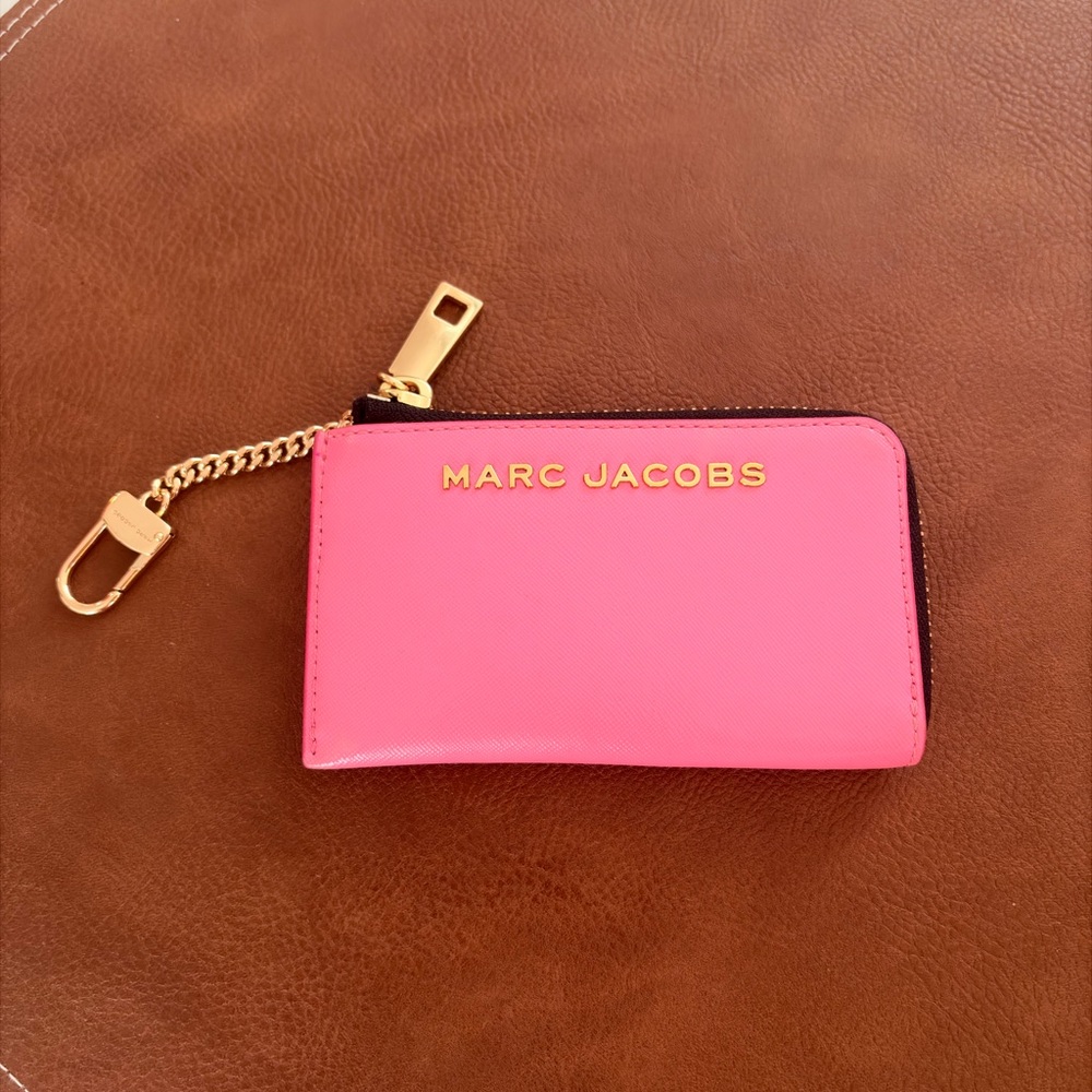 Marc Jacobs Vibrant Pink Card Wallet